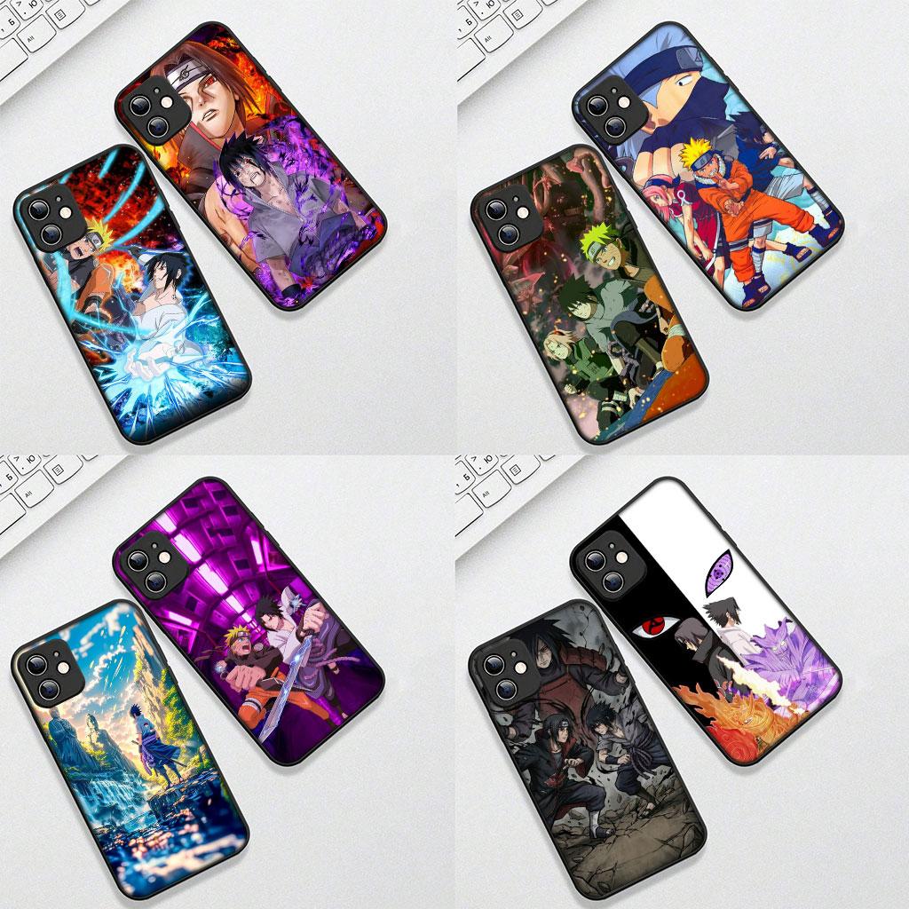 Итачи Наруто Учиха Саске Чехол Защитный чехол для телефона для Apple iPhone 17 16 14 15 Pro Max Plus 15+ 16E XR ProMax Air 16+ Мягкий чехол