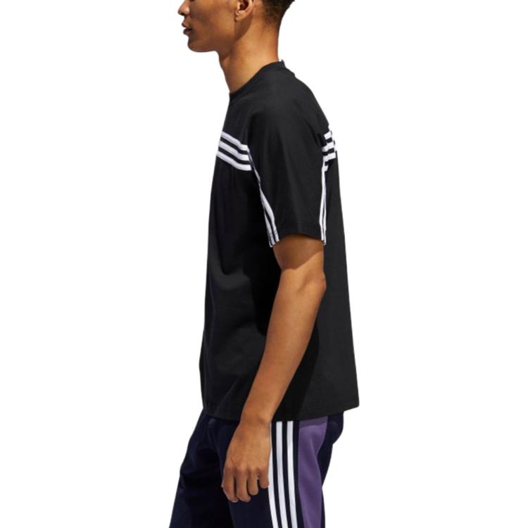adidas Мужская футболка Originals с 3 полосками, японская версия, черная FM1535-