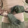 WTACTFUL Airsoft Tactical Gloves, Motorcycle Gloves, Full Finger, Green, Size L, for Survival Games, Bicycles, Cycling, Mountaineering, Commuting, Fis