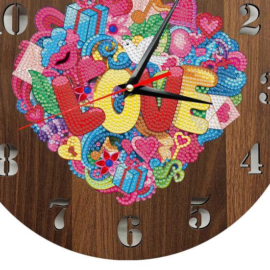 1 комплект 5D алмазная живопись специальной формы, набор часов, сделай сам, искусственная алмазная вышивка, вышивка крестиком, настенные часы, искусственный алмаз, художественные ремесленные проекты для детей