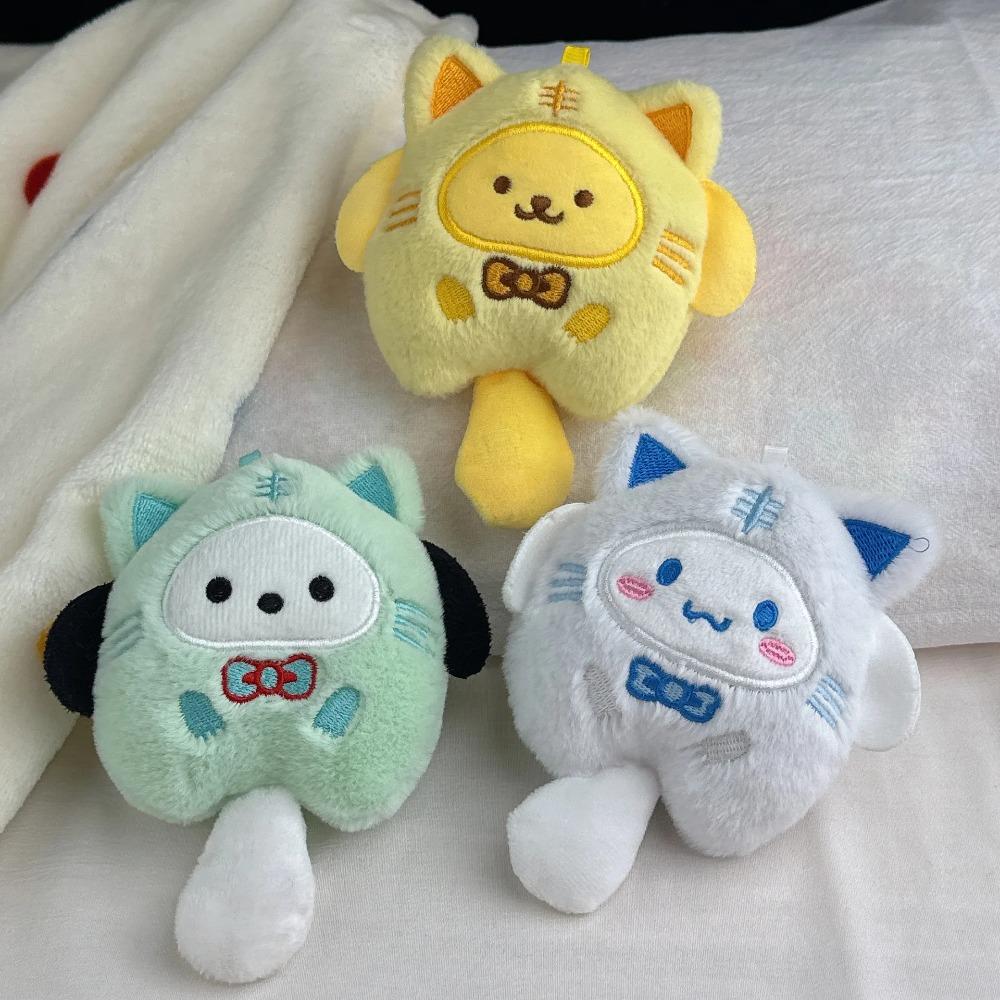 Милая Плюшевая Игрушка Брелок Hello Kitty Аниме Периферия Куроми Цепочка для Подвешивания на Рюкзак Праздничные Подарки Для Мальчиков и Девочек