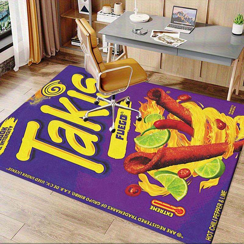 1 шт. Takis, Fuego, Лайм Офисный Ковер Мягкий Полиэстер Ковер для Входа Моющийся Нескользящий Машинная Стирка