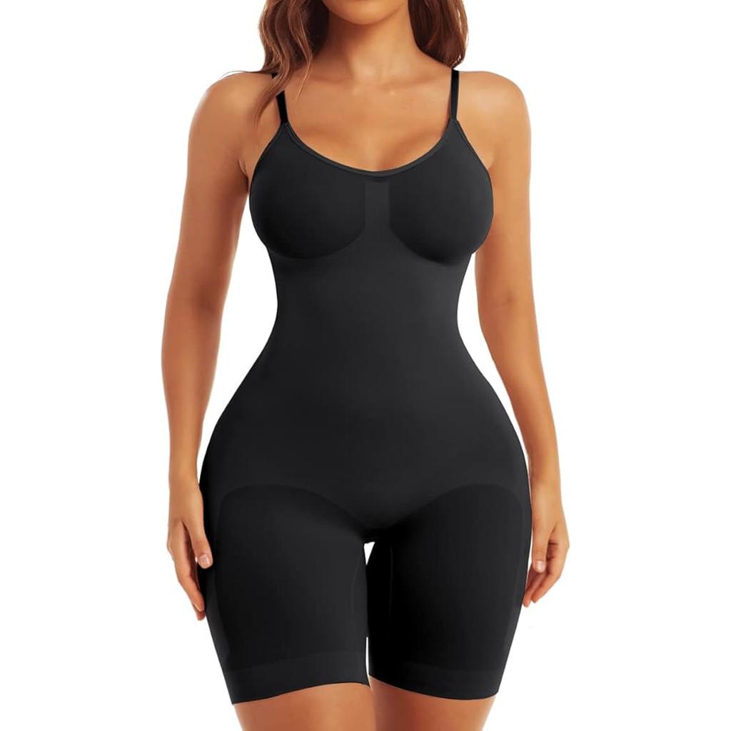 Боди для коррекции фигуры всего тела для женщин, утягивающее живот, шорты для похудения бедер, бесшовное нижнее белье