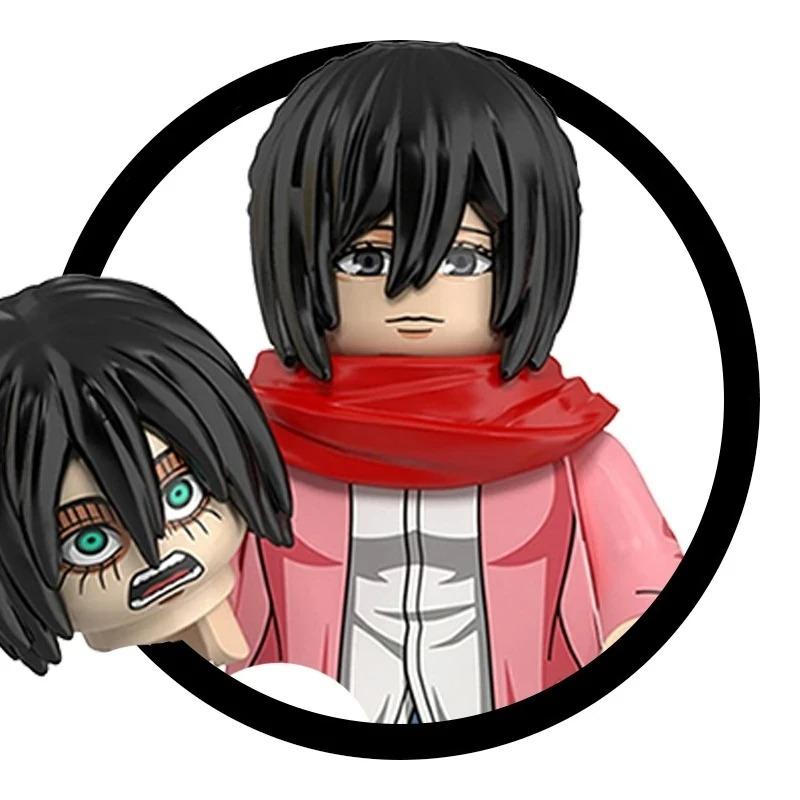 Слепая коробка Строительные блоки Мини-модели Фигурки Атака на Титанов Леви Аккерман Эрен Микаса Гигант Анни Хэллоуин Рождественские подарки Игрушка