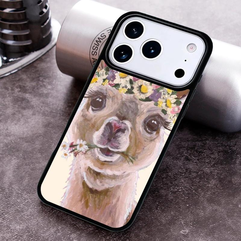 Чехол для телефона с животными Лама Лама Альпаки Для iPhone 17 16 15 14 13 12 11 Pro Max Plus 17Air Мягкий силиконовый чехол