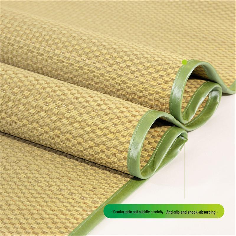 1.8m Natural Straw Soft Grass Reed Mat – Cooling Floor Mattress for Double Bed or Dorm, Woven 0.9m