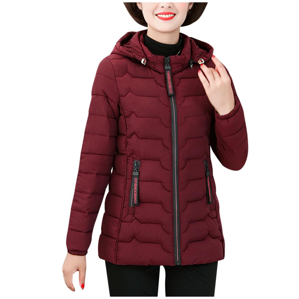 Winter Women Solid Print Pocket Hooded Button CardiganKnit Long Sleeve Long Coat