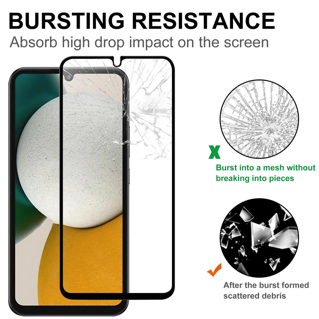 Чувствительная защитная пленка для экрана Samsung Galaxy A34 5G, HD прозрачная с черной рамкой, полностью клеящаяся пленка из закаленного стекла