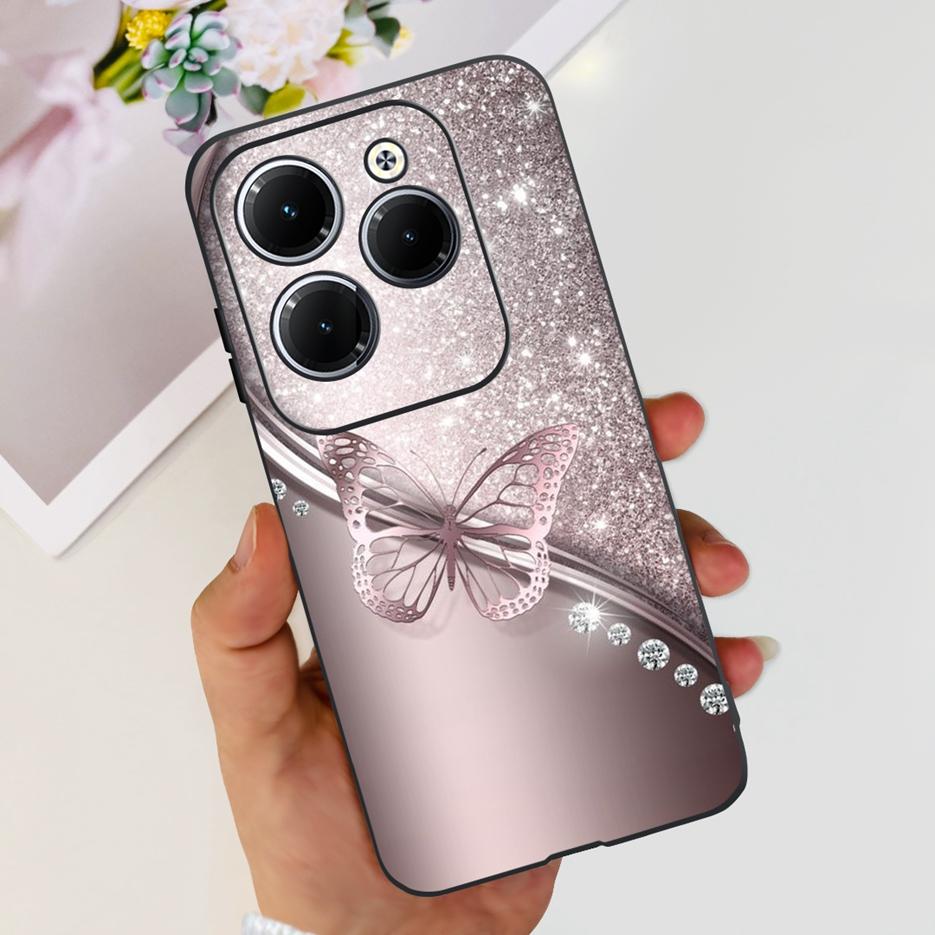 Чехол для Infinix Hot 40 Pro X6837 Милый Модный Чехол Мягкий Силиконовый Чехол для Телефона Для Infinix Hot 40i Hot40 Pro Hot40i Чехлы Бампер