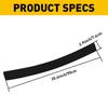 Car Guard Rear Bumper Protector Trim Cover Plate Sill Trunk Rubber Pad Kit Black