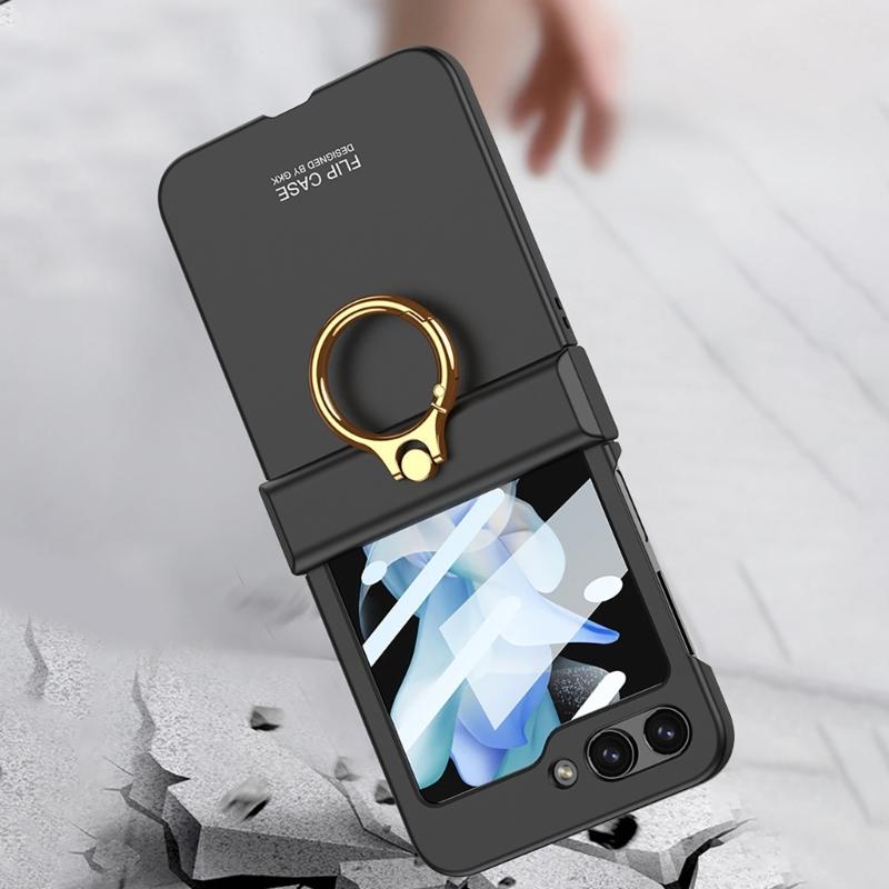 For Z Flip6 Scratch Resistant Smartphone Shell Magnetic Case With Hinge Guard, Full Body Sleeve, Integrated Screen Cover