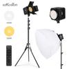 50 Вт светодиодный свет для фотосъемки, видеосъемка, двухцветный, со штативом, 3200-5600 К, потоковое освещение для фотосъемки в студии