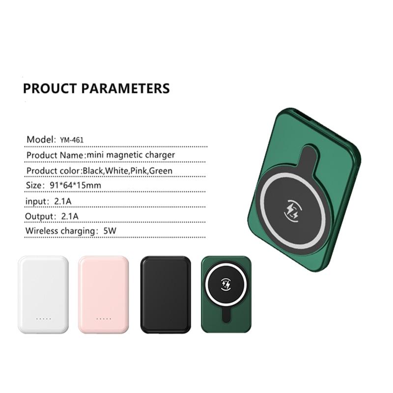 10000 мАч Powerbank для iPhone 13 12 Mini 13Pro 12Pro Max для Magsafe Магнитный беспроводной внешний аккумулятор для мобильного телефона