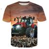 Summer Truck Tractor 3D Printing Men's T-shirt Loose Round Neck Unisex Hip-hop Fashion Sunshine Handsome High-quality Top