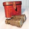 Brass Binocular Leather Case Telescope Spyglass-Binocular-Gifts