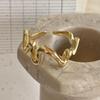 925 Sterling Silver Rings For Women Geometric Fine Jewelry Finger Adjustable Gold Interware CZ Ring For Party Birthday Gift