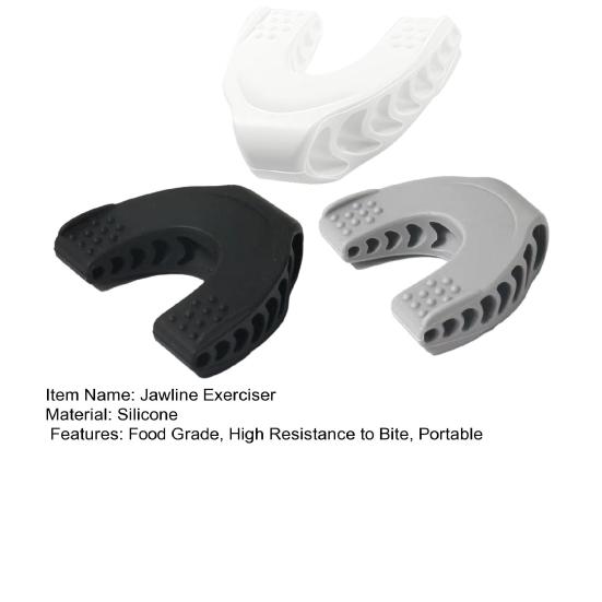 3 шт. Тренажер для линии челюсти для мужчин и женщин, пищевой силиконовый тренажер для формирования линии челюсти с 3 уровнями сопротивления, для улучшения подбородка и скул, профессиональный