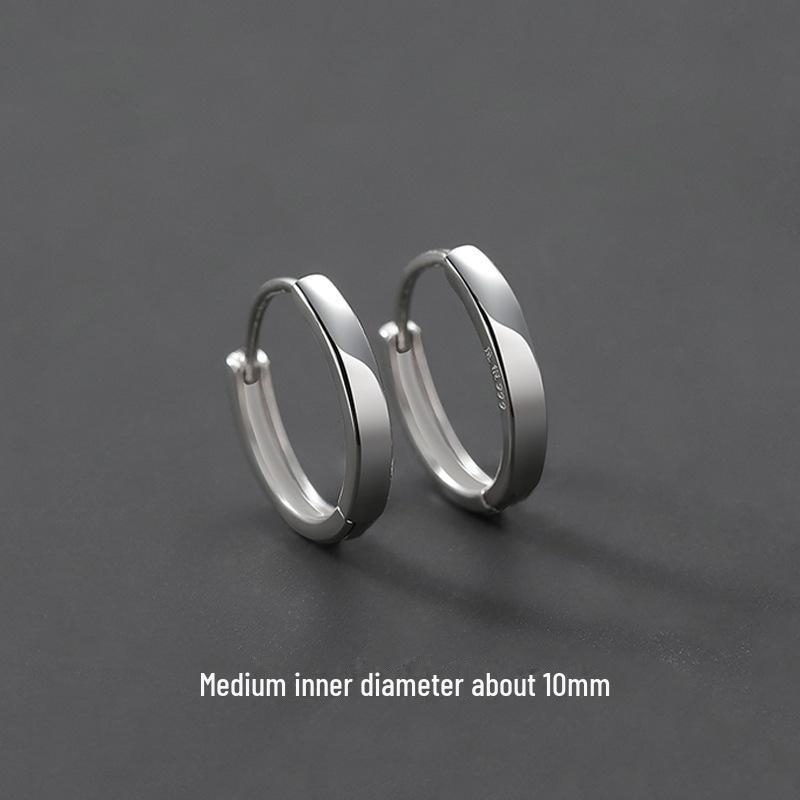 Модные мужские простые серьги-клипсы и гвоздики-косточки 925 пробы