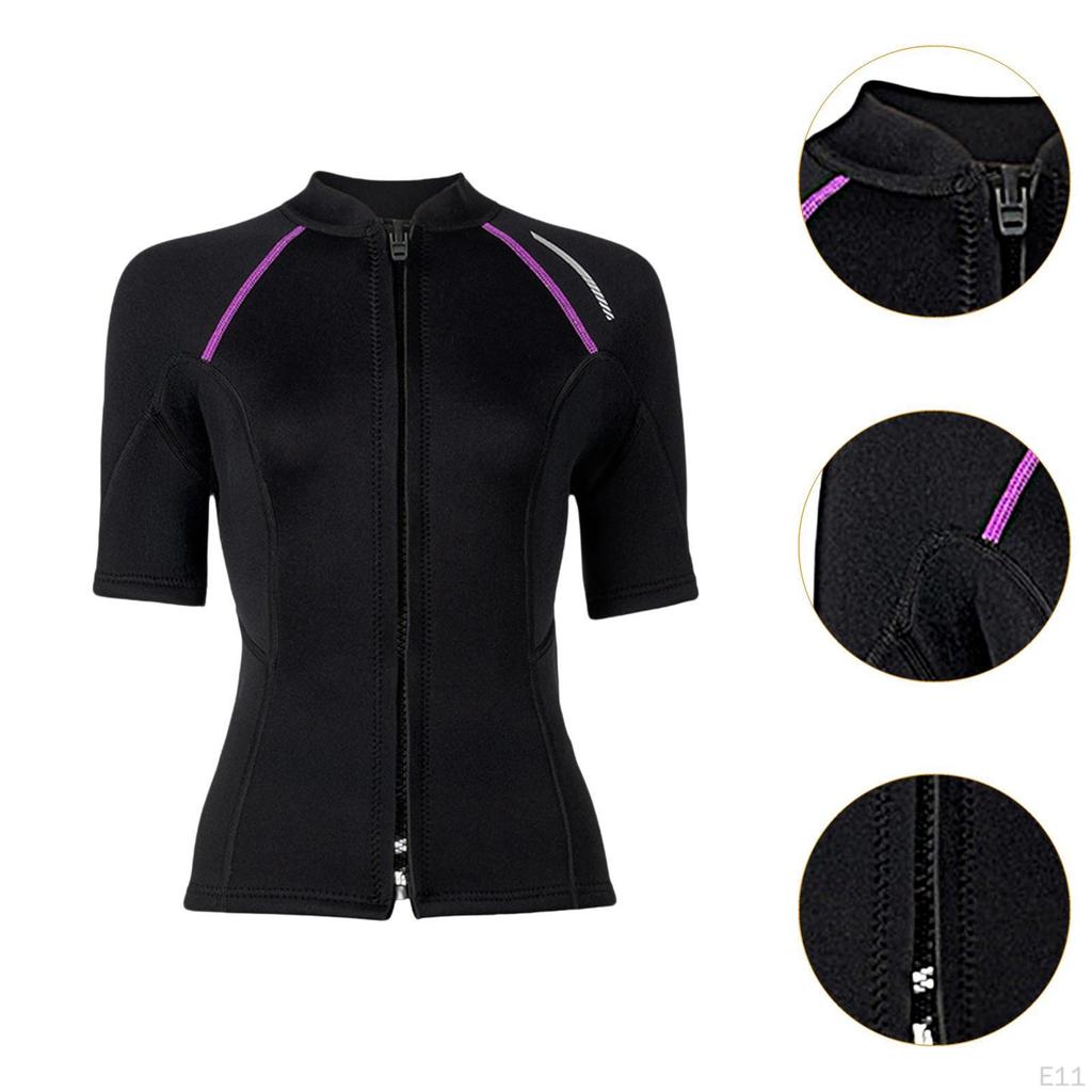 Женский гидрокостюм с застежкой-молнией спереди, куртка, купальник для гребли на каноэ, серфинга, каякинга