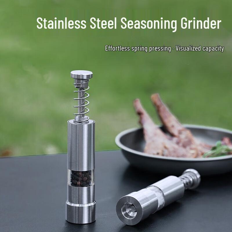 OEING Stainless Steel Manual Pepper Grinder (2-Pack)