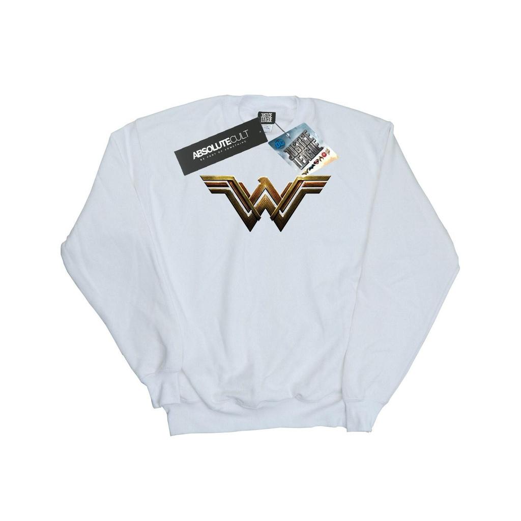 DC Comics Mens Justice League Movie Wonder Woman Emblem Sweatshirt