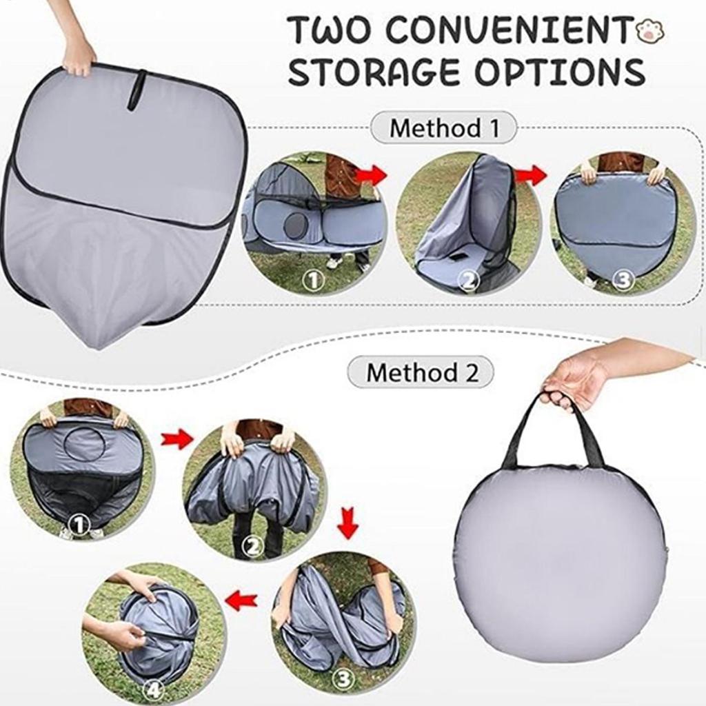 Cat Dog Playpen Cat House Tent Foldable Breathable Enclosure House Interactive Toys Exercise Playground for Kitten Puppy Small