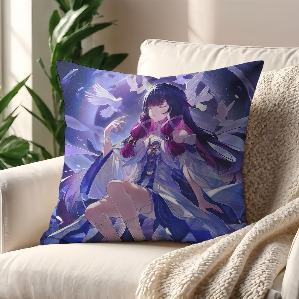 GGenshin Columbina Impact cushion cover For Pillow Printing Sofa Decoration Home Car Room Coffee Shop Office Nordic Simplicity