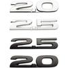 3D Metal 2.0 2.5 Letters Car Fender Emblem Rear Bag Badge Sticker For Mazda 3 6 Axela CX5 CX7 MX5 Chrome Black Accessories