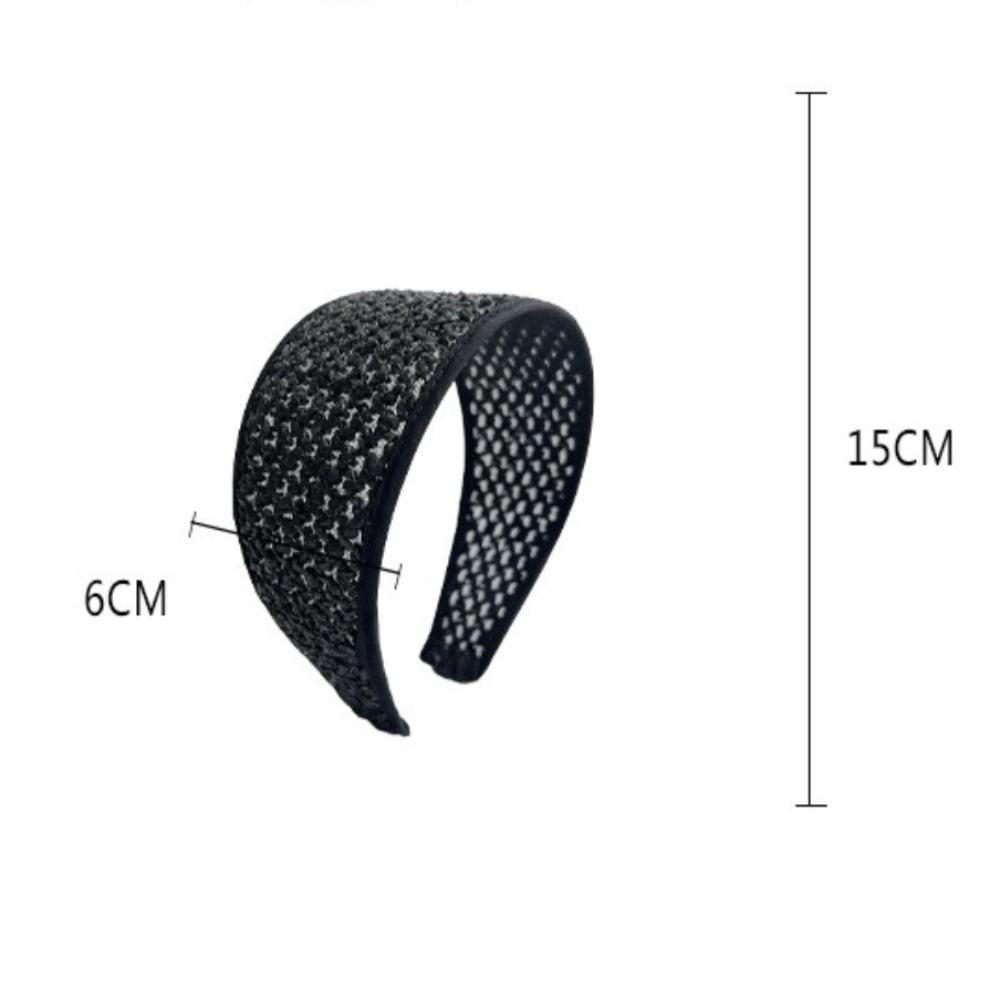 Bohemian Straw Woven Headband Wide-Brimmed Braided Hair Hoop New Rattan Weaving Hairband Women