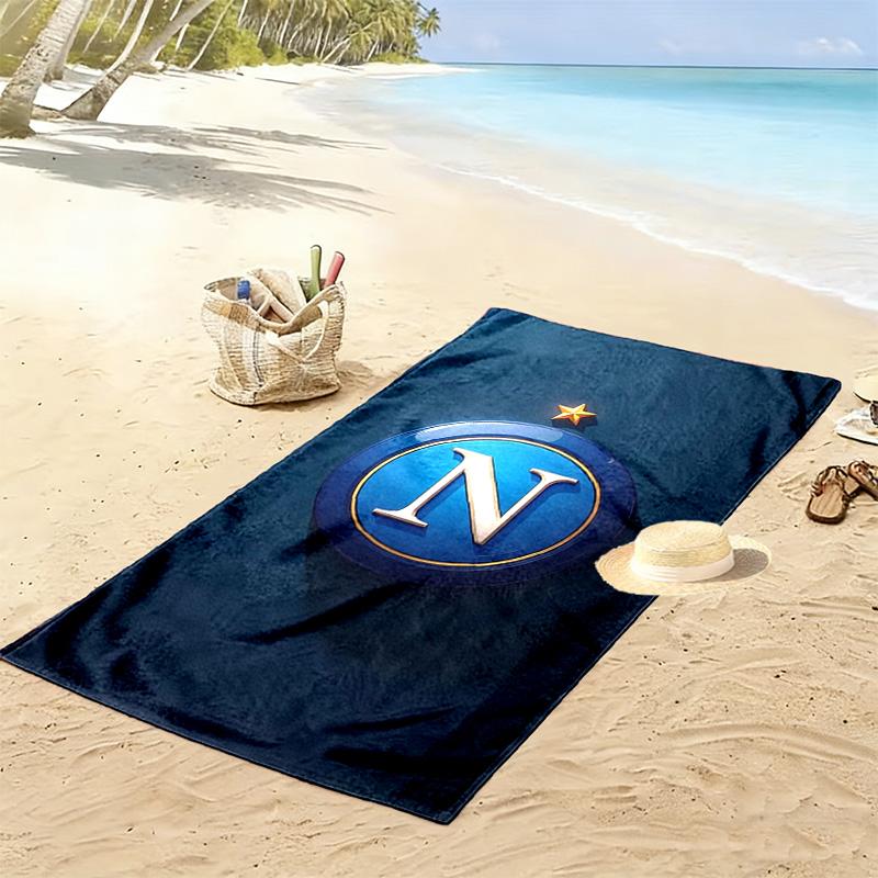 Naples Football Club Print Beach Towel, Large Soft Quick Dry Towel for Beach Camping Swimming