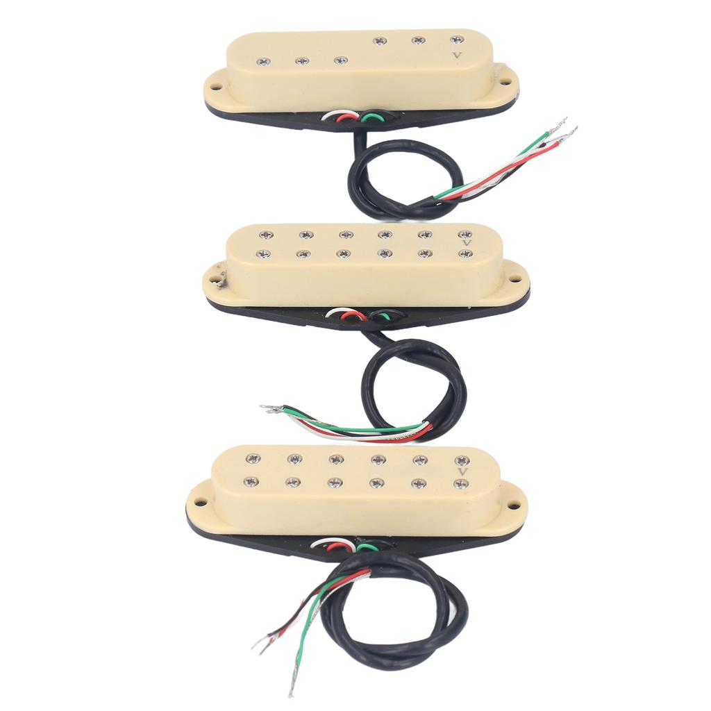 Single Coil Pickup Set 3 Piece Neck Middle Bridge Pickups for Stratocaster Guitar
