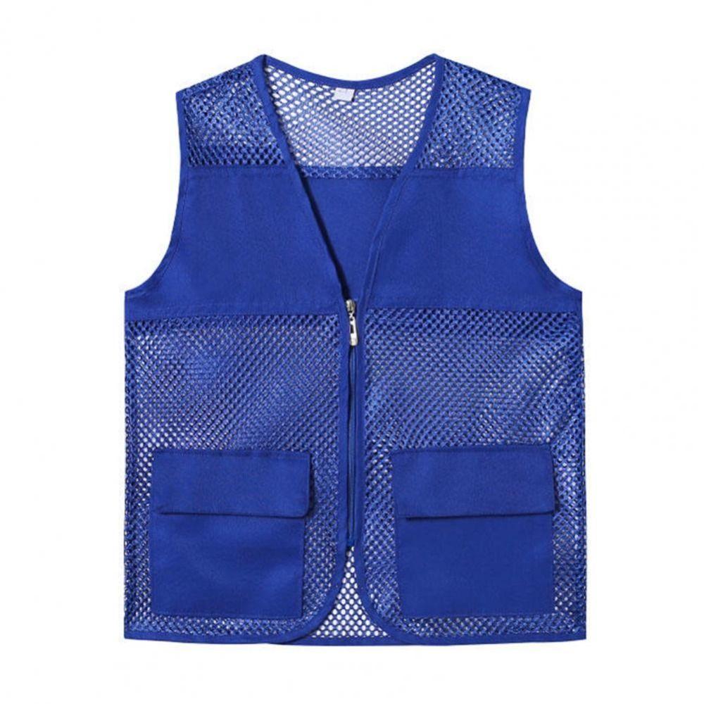 Mesh Safety Vest Sleeveless Style See-through Vest Men Women V-neck Vest  Summer Season