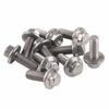 Stainless Steel Flanged Hex Bolts, M6 X 30, Flange Bolt, Pack of 10 (M6 X 30)