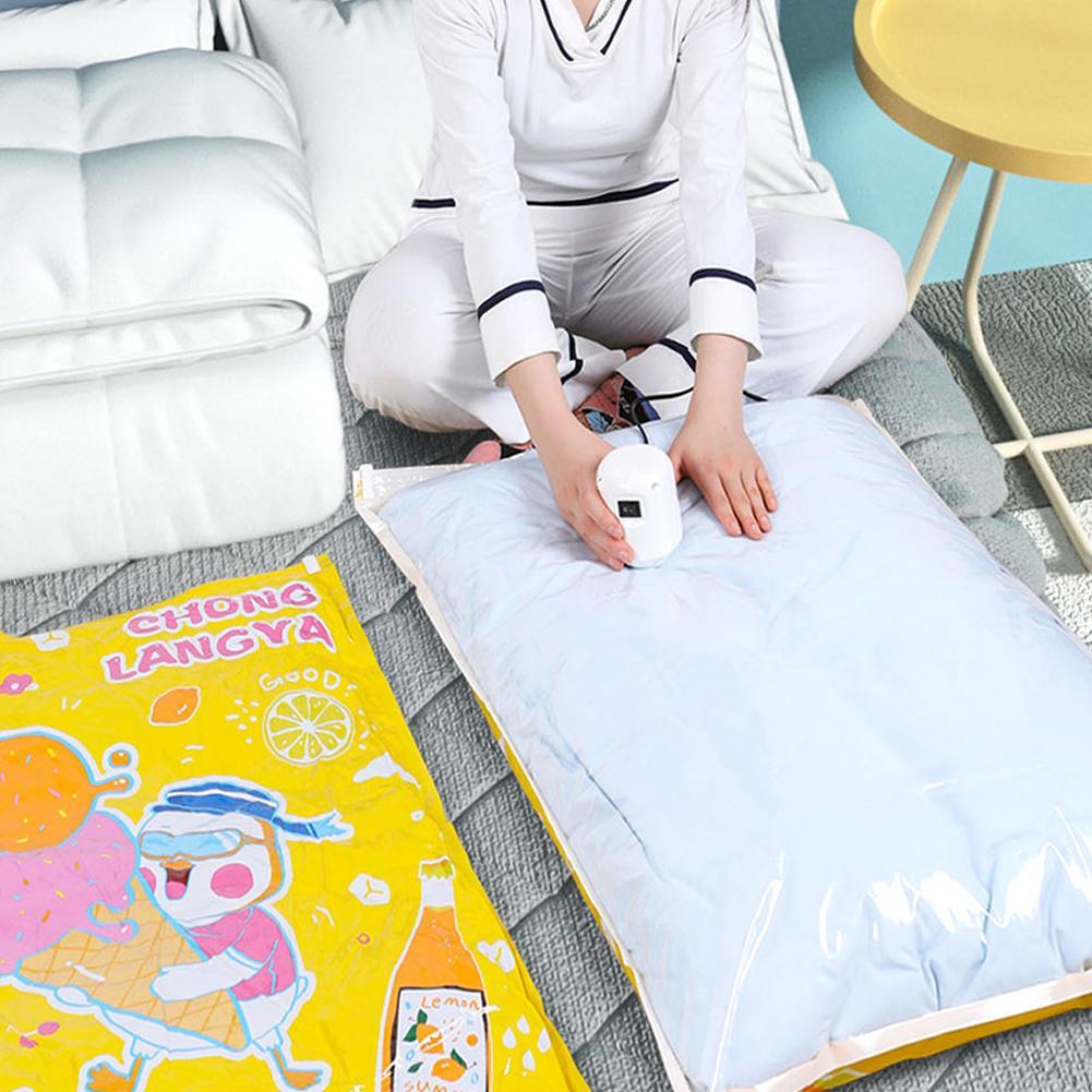 55 Вт Универсальный вакуумный насос для мешков для хранения одежды Вилка ЕС Ручной электрический воздушный насос Вакуумный упаковщик Мешок для сжатия Хранение