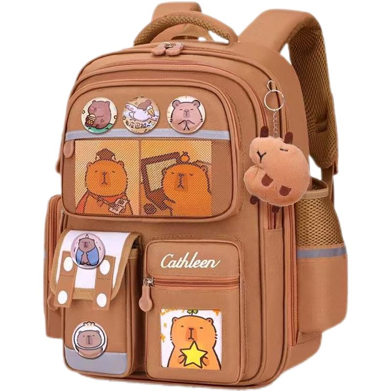 Легкий детский рюкзак с защитой позвоночника для 1-6 классов, большой вместимости, идеально подходит для мальчиков и девочек.