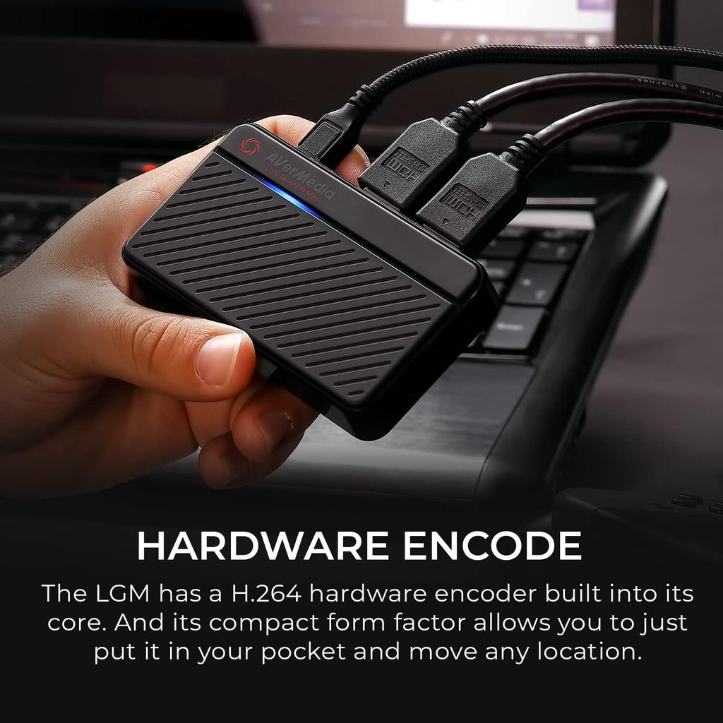 AVerMedia Live Gamer Full HD 1080P 60fps recording USB game compatible with Nintendo iPad import 1 Mini 2.0 capture, Switch, PS4, Xbox, iPhone,