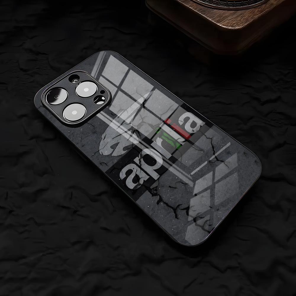 Крутой гоночный чехол A-Aprilias для IPhone 17 Air 16 E Pro Max 15 14 13 Mini 12 Pro 11 Max Plus Черная стеклянная крышка