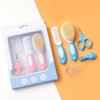 Soft Nylon Infant Care Set Round Tip Baby Nail Clipper Gifts Baby Brush Comb Set  Baby Grooming Kit