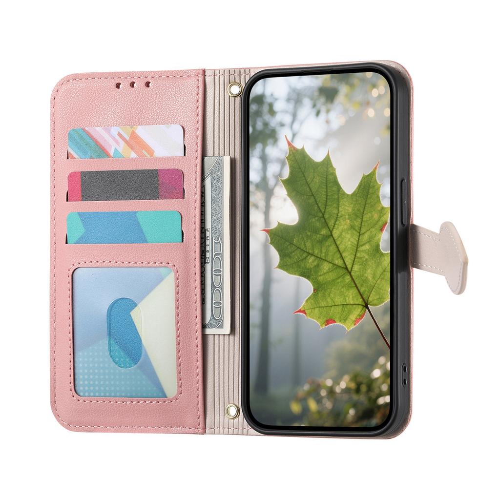 For Samsung Galaxy A06 4G/A06 5G Case Stand Wallet Calf Texture PU Leather Flip Phone Cover