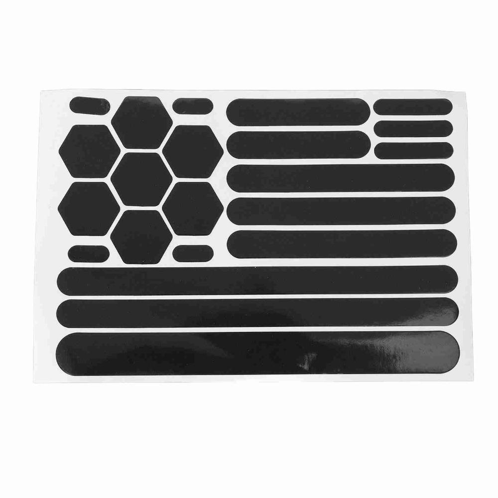 10Sheet High Visibility Bike Reflective Decals Reflective Helmet Stickers Motorcycle Helmet