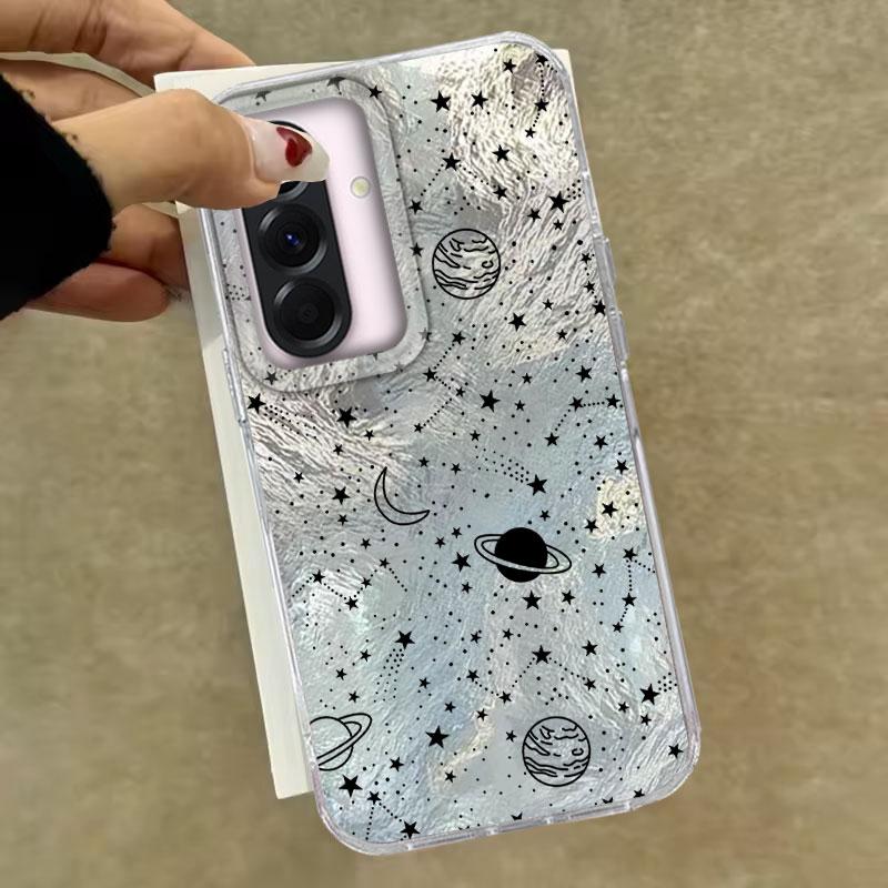 Чехол для телефона Samsung Galaxy A56 A54 A36 A16 A25 A35 A26 A15 A06 A55 A32 S25 S24 S23 S22 Plus Ultra FE со звездным небом