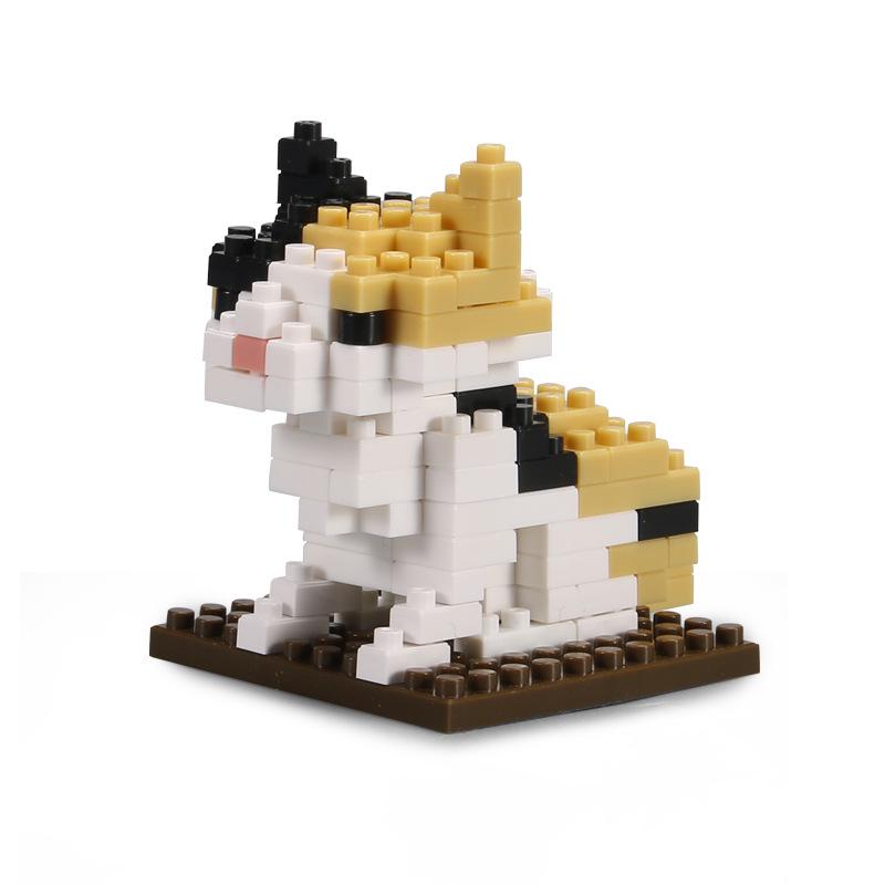 Строительные блоки животных JIKER: Лев, Тигр, Панда, Пингвин - развивающие игрушки для детей с микрочастицами