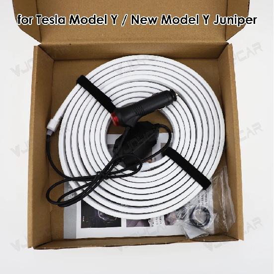 VJOYCAR New Model Y Juniper YL New 3 Highland Rear Front Rear Trunk Waterproof LED Strip Atmosphere Brighten Light Plug & Play