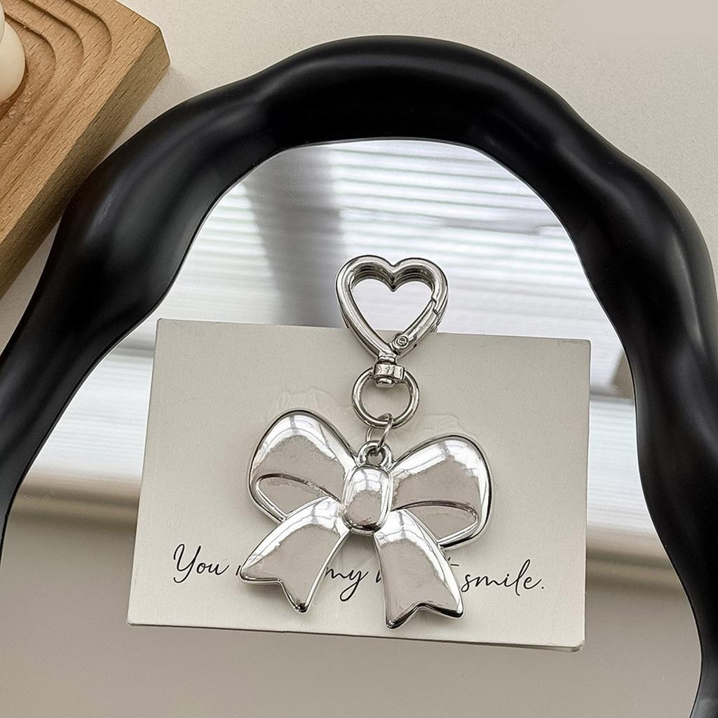 Брелок для ключей в форме сердца, милый брелок с бантиками, подвеска, цепочка для ключей от машины, брелки с бантиками, подвесные украшения для рюкзака, шарм для сумки для женщины
