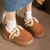 Winter Warm Men Slippers Casual Non-slip Platform Flats Home Waterproof Non Slip Shoes Indoor Outdoor Thick Plush Women Slides