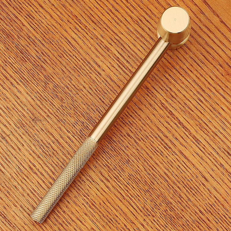 Мини-молоток из латуни: Многофункциональный двухголовочный медный и железный массажный молоток