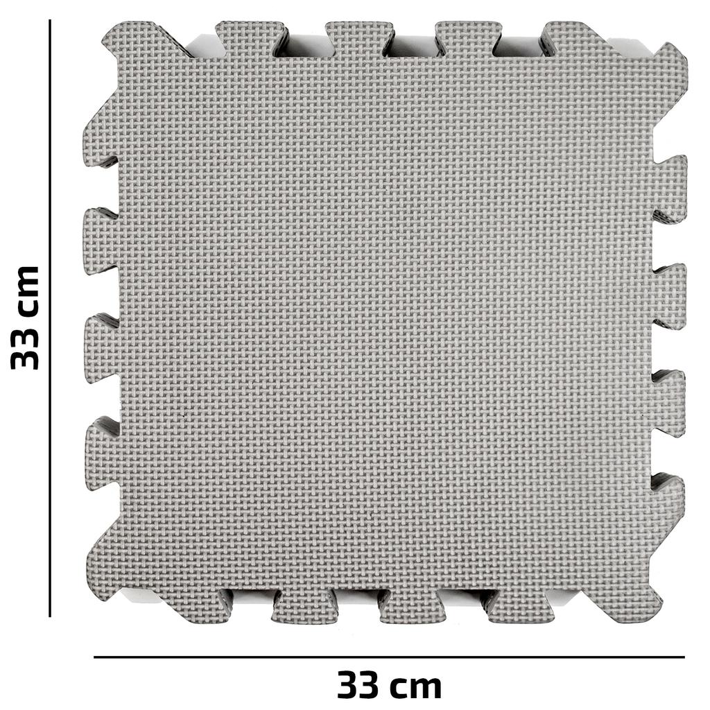 Foam puzzle mat for protective flooring for gym equipment