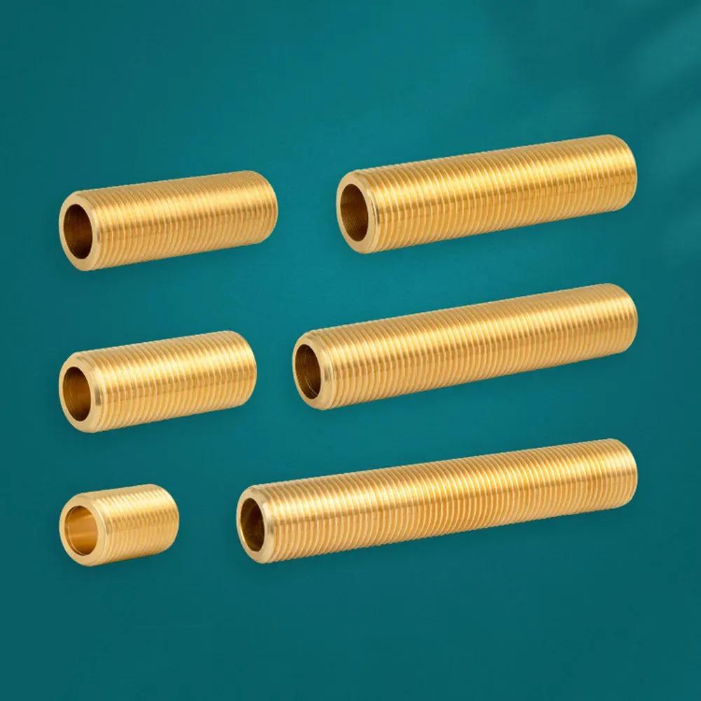 1/8" 1/4" 3/8" 1/2" 3/4" BSP Наружная резьба Полная резьба Удлиненный ниппель Латунь Для аквариумной перегородки Соединительная фитинг Дом Сад