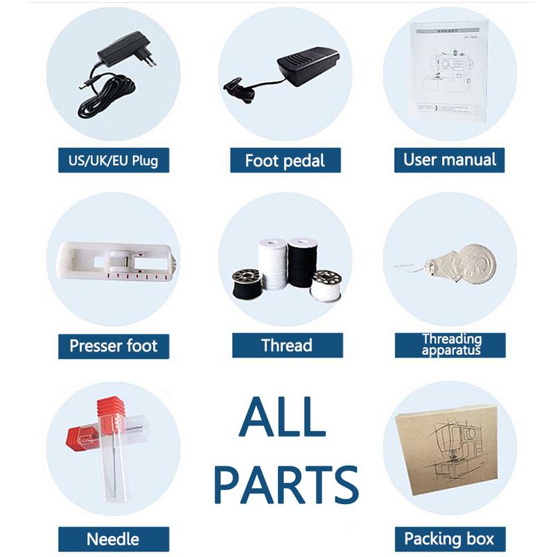 Прочная многофункциональная швейная машина, домашняя швейная машина, мини-портативный оверлок, толстая швейная машина с петлями для еды