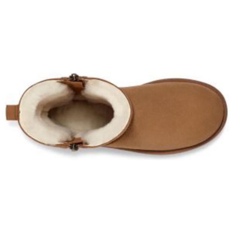 UGG Классические короткие кроссовки на молнии 'Светло-коричневые' для женщин 1153490-CHE